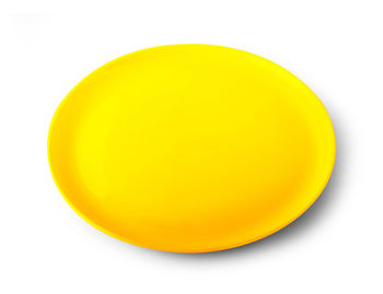 Close-up of yellow balloons against white background