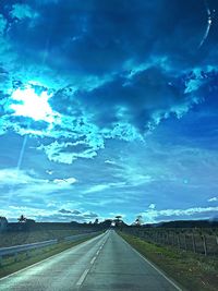 Road passing through landscape