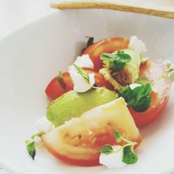 Close-up of served food