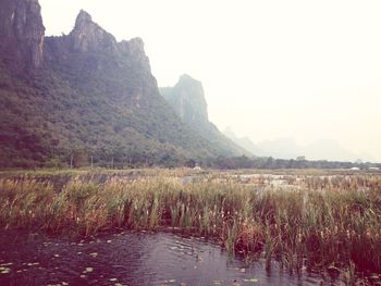 Scenic view of mountains