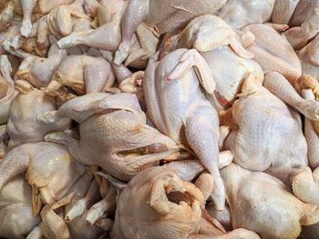 Full frame shot of fish for sale in market