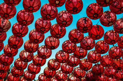 Full frame shot of chinese lantern against sky