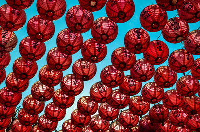 Full frame shot of lanterns