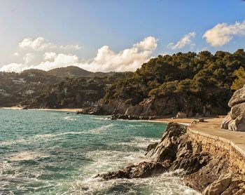 Scenic view of sea against sky