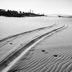 Footprints on sand