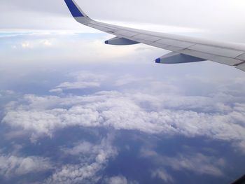 Aerial view of cloudscape against sky