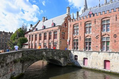 Low angle view of historic building against sky