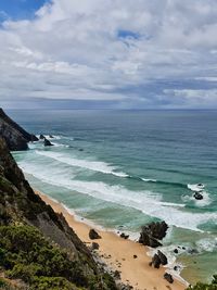 Beach ocean view sky portugal