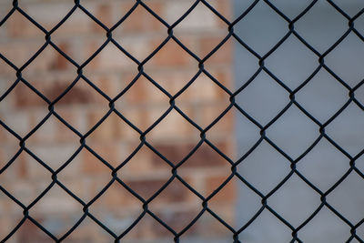 Full frame shot of chainlink fence