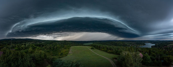 Scenic view of landscape against sky