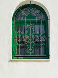 Green window in the old medina of asilah