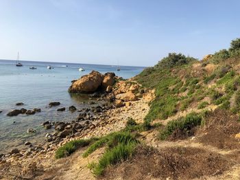 Scenic view of sea against sky