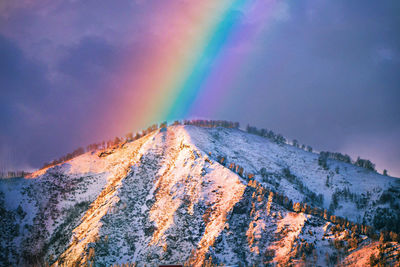 Rainbow in the mountains 