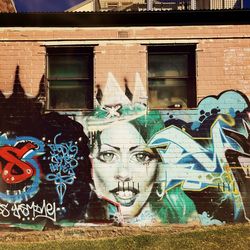 Graffiti on building