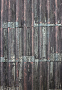 Full frame shot of old wooden fence