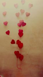 Close-up of red wall