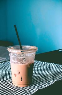 Close-up of drink on table