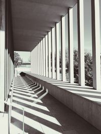 Empty corridor of building