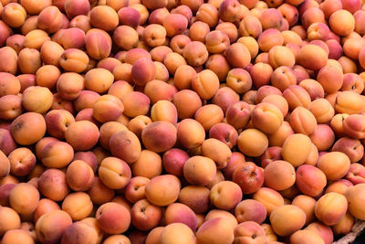 Full frame shot of fruits for sale in market