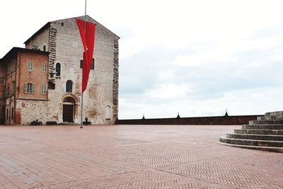 View of old building against sky