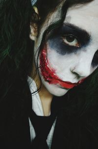 Close-up portrait of young woman