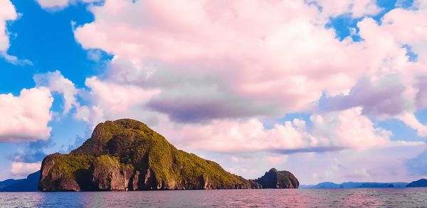 Panoramic view of sea against sky