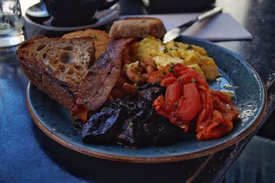 Close-up of food in plate