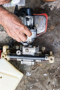 Man working on machine