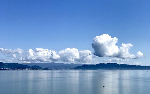 Panoramic shot of sea against sky