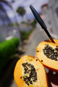 Close-up of orange slice