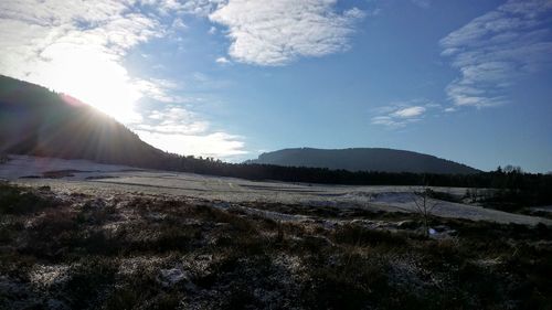 Scenic view of landscape against sky