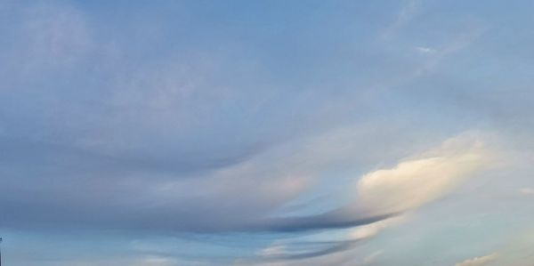 Low angle view of clouds in sky