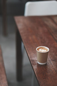 Close-up of coffee on table
