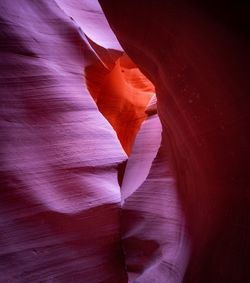 Low angle view of rock formation