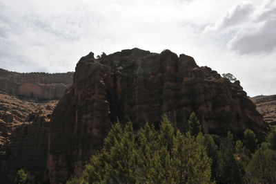 Scenic view of rocky mountains against sky