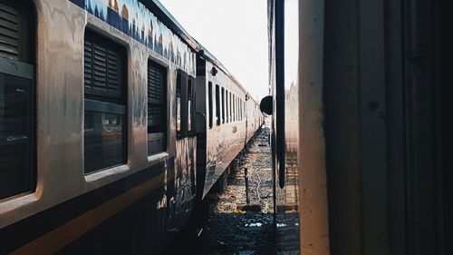 Train on railroad track