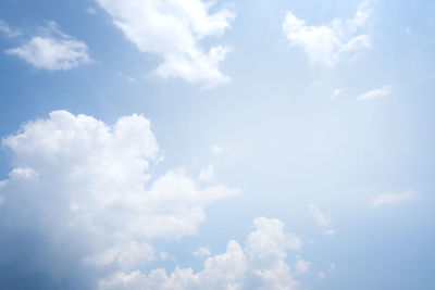 Low angle view of clouds in sky