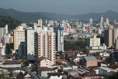 High angle view of cityscape