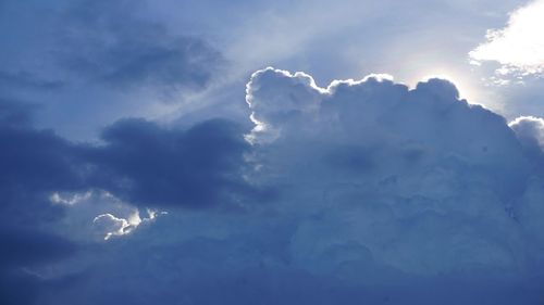 Low angle view of clouds in sky