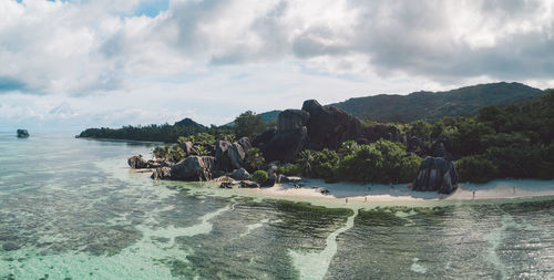 Panoramic view of sea against sky