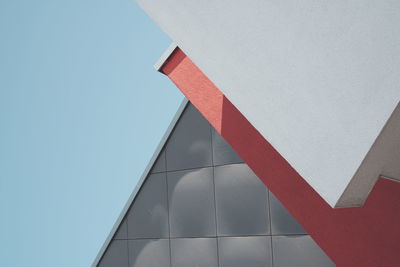 Low angle view of building against clear sky