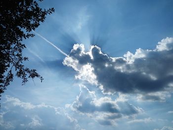 Low angle view of clouds in sky