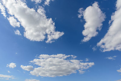 Low angle view of clouds in sky
