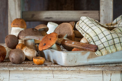 Close-up of mushrooms