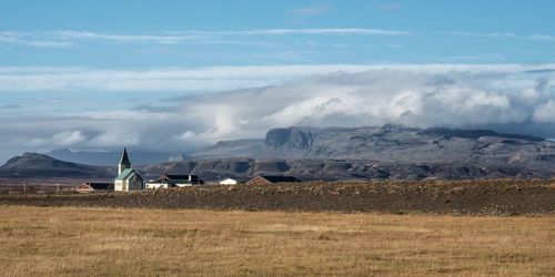 Scenic view of landscape against sky