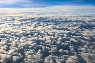 Aerial view of clouds in sky