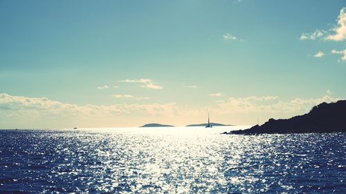 Scenic view of sea against sky