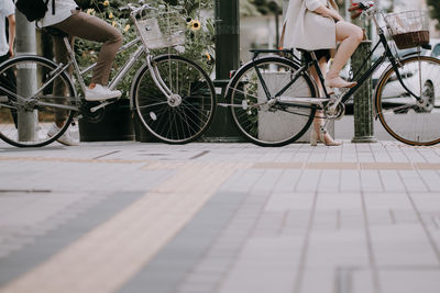 Bicycles on street