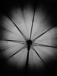 Low angle view of silhouette ceiling