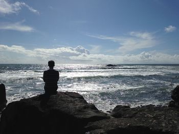 Scenic view of sea against sky